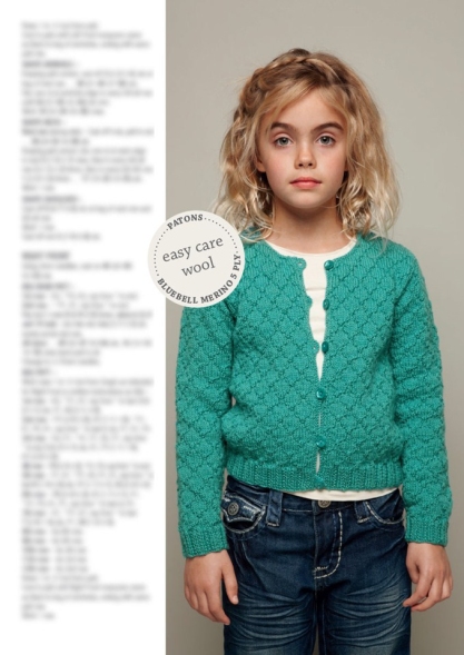 Vintage Girls Pattern Book - 5 Designs to Knit or Crochet - Image 3