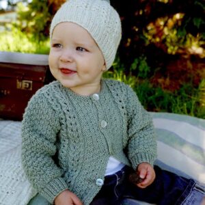 Baby Cakes Addison Cardi and Hat 8 ply