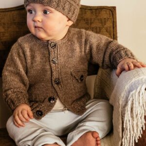 Baby Cakes Boston Cardi and Beanie 8ply