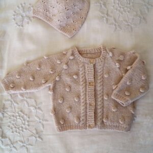 Baby Cakes Bowie Cardi and Hat Pattern 4 ply