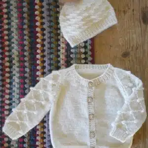 Baby Cakes Scottie Cardi and Hat