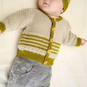 Baby Cakes Eden Cardi and Beanie 8ply