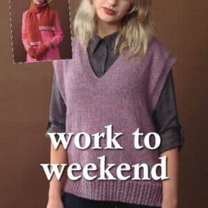 TAYC Heirloom Work to Weekend Vest Pattern 8ply