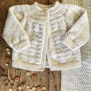 Baby Cakes Trinity Jacket and Hat 8 ply