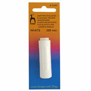 Pony Knitting Elastic - White