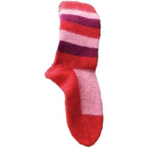 Lothlorian Child Striped Sock Red - 3 - 5 years