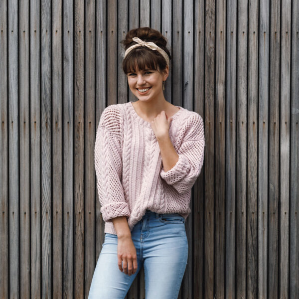 Purl Foundry Cable Mesh Sweater - Image 6