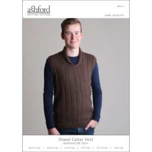 Ashford 8ply Shawl Collar Vest