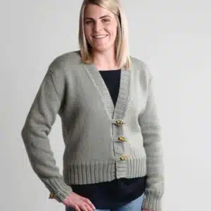 Ashford 8ply Button Loop Cardigan