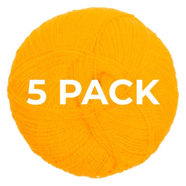 Cozy 4ply Yellow 5pk
