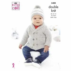 King Cole 8ply Jacket, Sweater & Hats